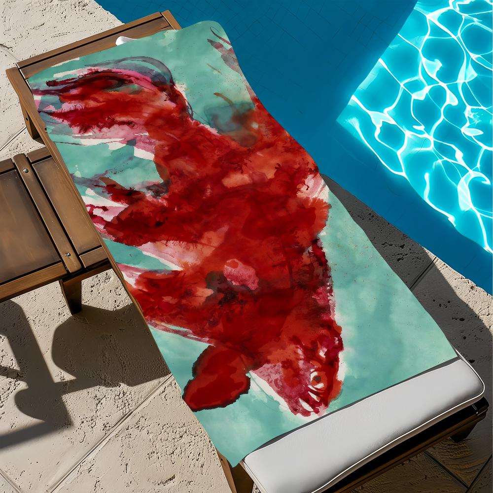 

Towel Beach Bath Quick-Drying Lightweight Portable Sauna M-Miquel Camping Art Swim B-Barcelo Pool Travel W30*H60(CM)