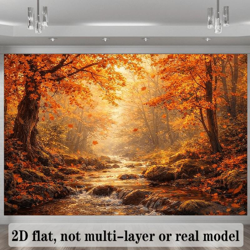 Autumn natural scenery backdrop fabric - highly suitable for multi-functional wall decorations in indoor photography studios