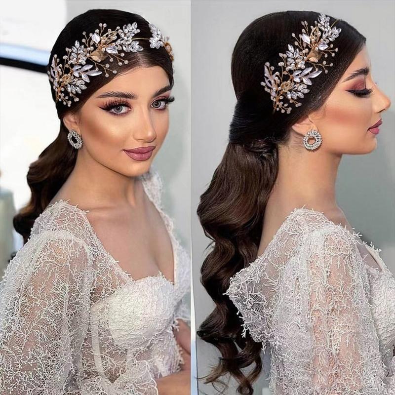 Luxurious Bridal Wedding Headwear Girls Headbands Fashionable Bridal Hairband for Wedding Elegances