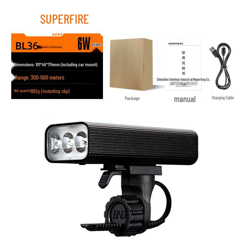 SupFire BL36 500 Lumen Bicycle Front Light
