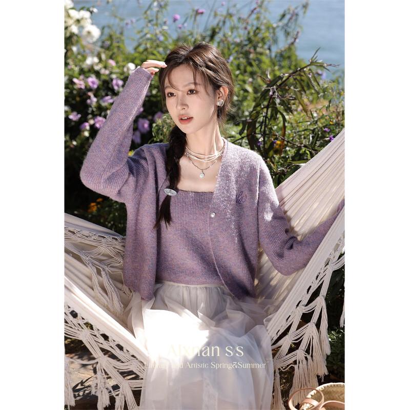 Women s Purple Slim-Fit Camisole Top M