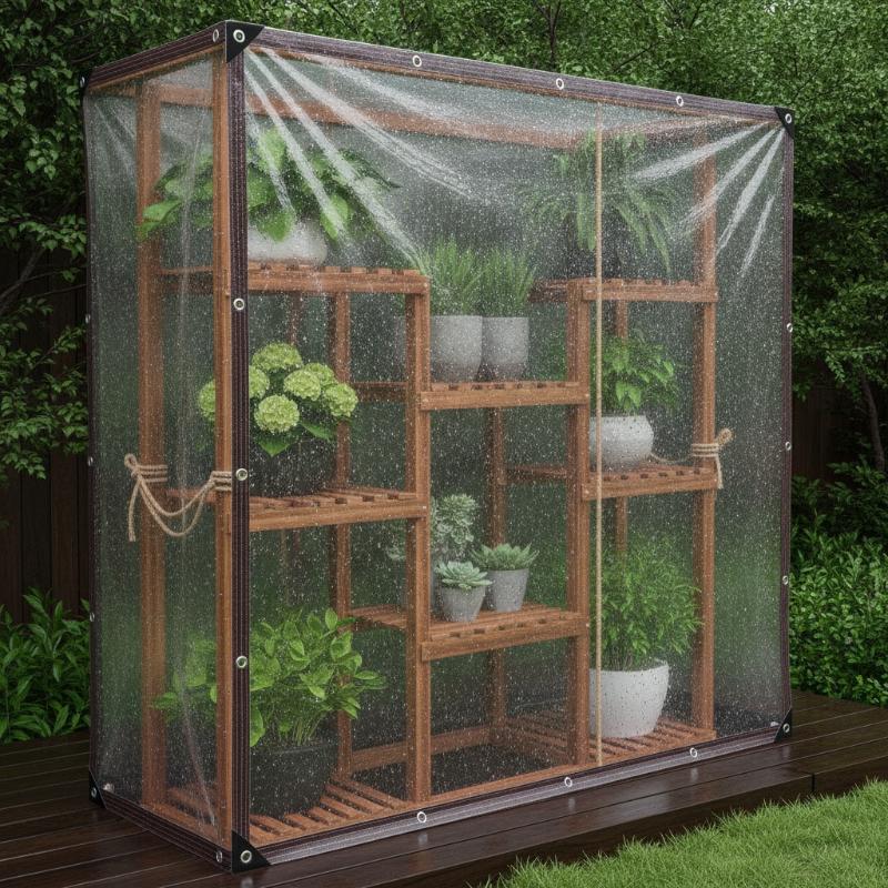 Transparent Waterproof Cloth Thickened Oilcloth Garden Rainproof Plastic Cloth Plant Cold-Proof Heat Insulation Tarpaulin