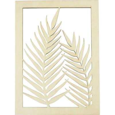 Wooden Frame Deco Ferns 30 Cm