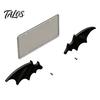 SUV License Plate Decor 1 Pair Bat Wing Decoration, Gothic Black Vehicle Decoration for Front Rear Plates, Car Truck Exterior Accessories Modification