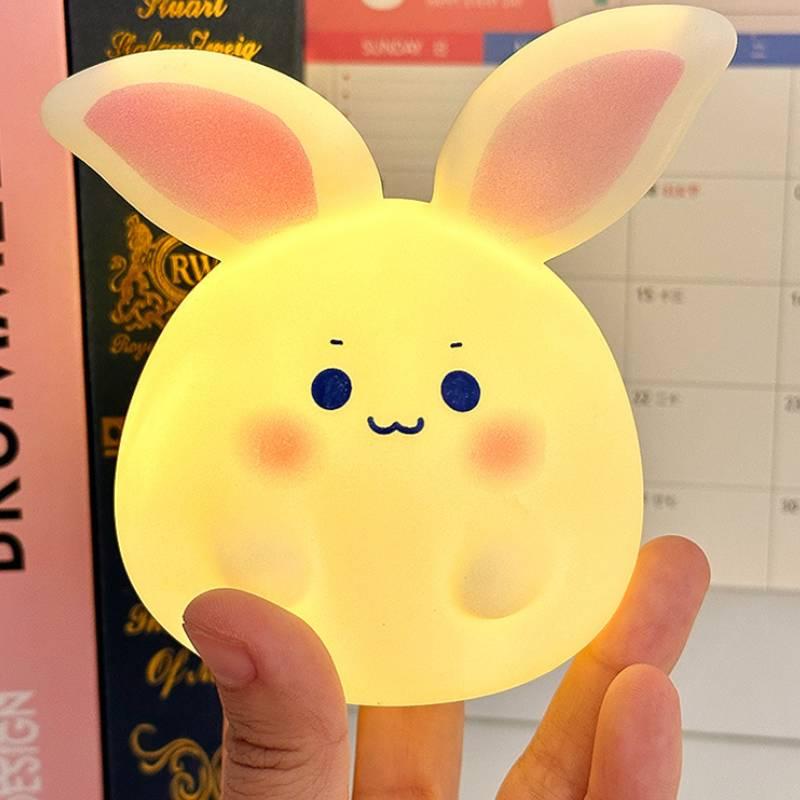 Cute Cartoon Pippi Rabbit Night Light For Creative Bedroom Decor Birthday Gift