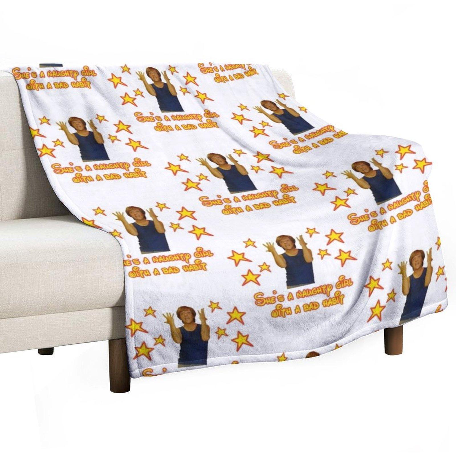 

Mr G Throw Blanket Plaid Decorative Beds valentine gift ideas Giant Sofa Blankets 30x40in