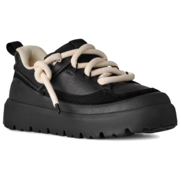 UGG Heritage Leather Fashion Simple Non-Slip Low-Top Casual Shoes Men Casual Shoes Black 1170910-BBLC