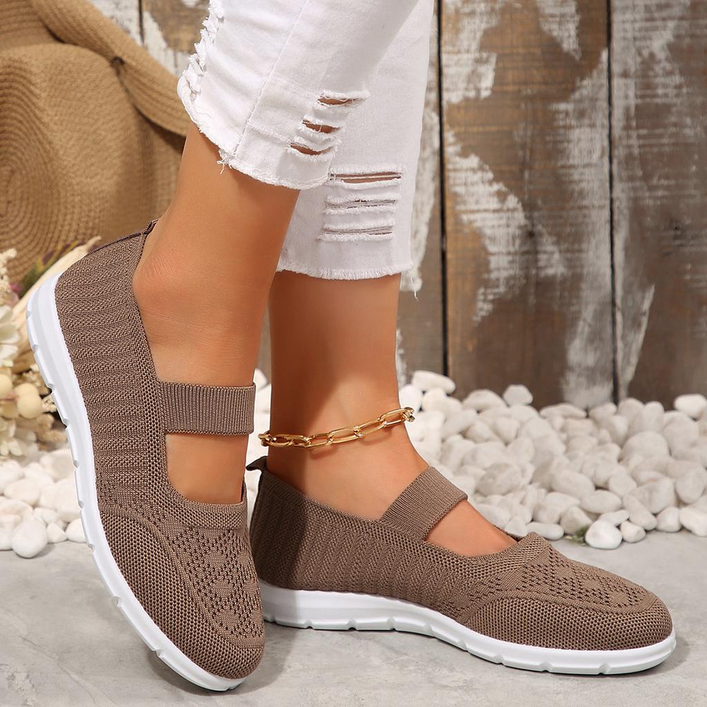 Fashion Casual Lightweight Single Shoes for Women Spring Autumn New Breathable Mesh Elderly Mother Shoe’s Soft-soled Shoe