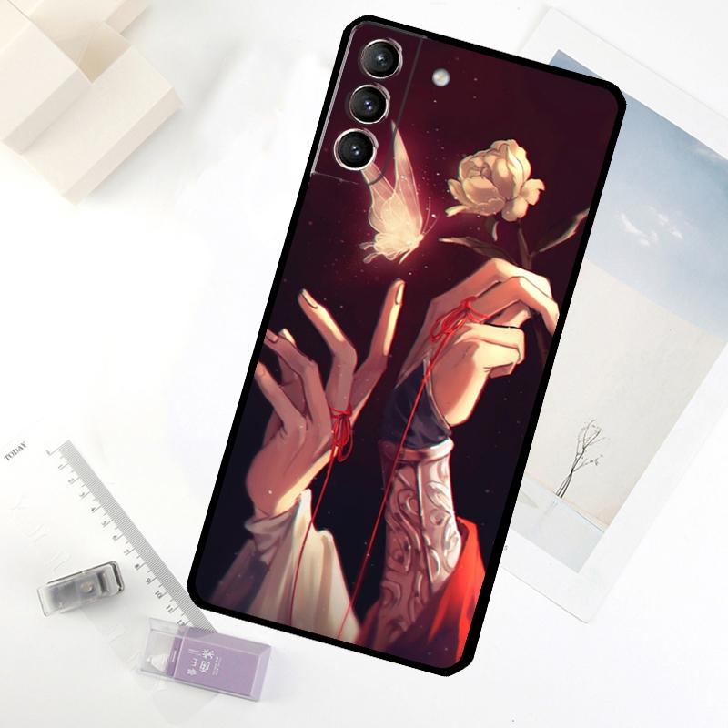 Chinese style Tian Guan Ci Fu Phone Case For Samsung Galaxy S24 FE S23 Ultra S21 S22 S25 S26 Ultra S10 Plus S20 FE Cover