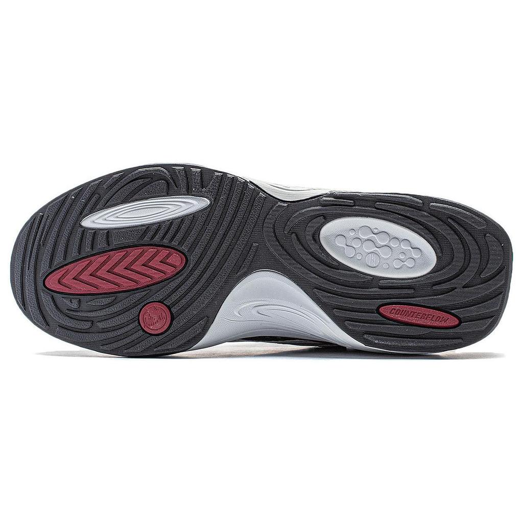 Li Ning Flash Star 2 Slip Resistant Abrasion Resistant Low Top Casual Shoes Men's Black Gray Red AGLT171-1