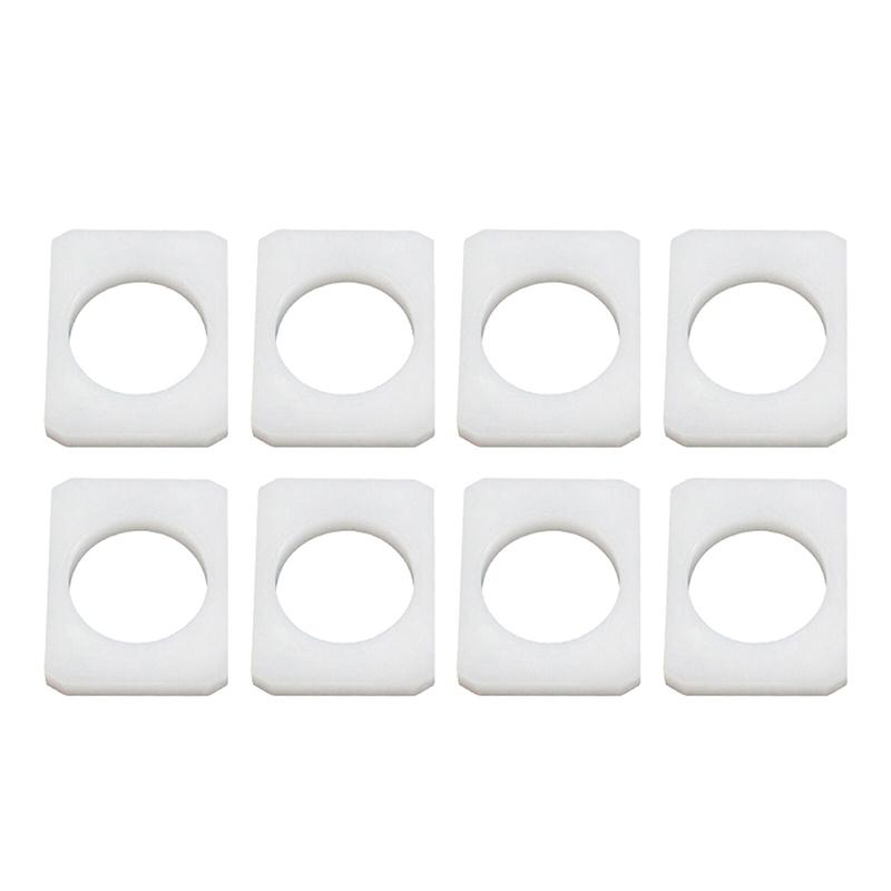 8Pcs Car White Seat Rail Bushing for BMW Z3 E36 E37 E38 1994-1996 1997 1998 1999 2000 2001 2002 52108401291 Rubber Accessories