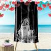 Name Custom Sabrina Carpenter Print Beach Towel, Large Soft Quick Dry Towel for Beach Camping Swimming