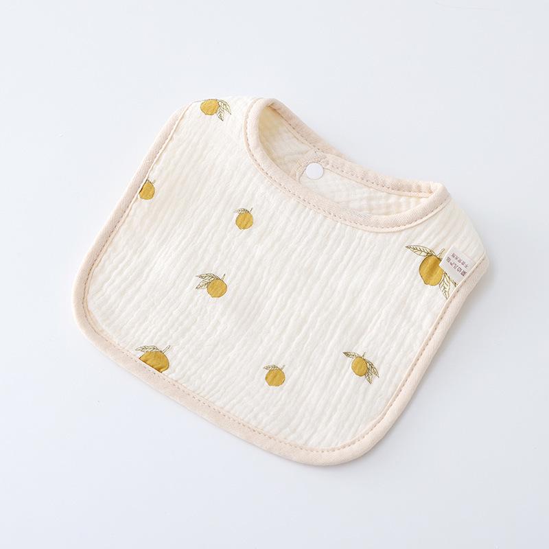 6-Layer U-Shaped Cartoon Cotton Gauze Baby Bibs