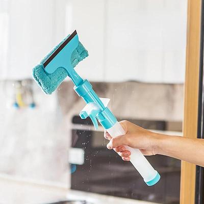 3 In 1 Double Sided Glass Wiper Window Scraper Brush Cleaning Tool Window Scraper