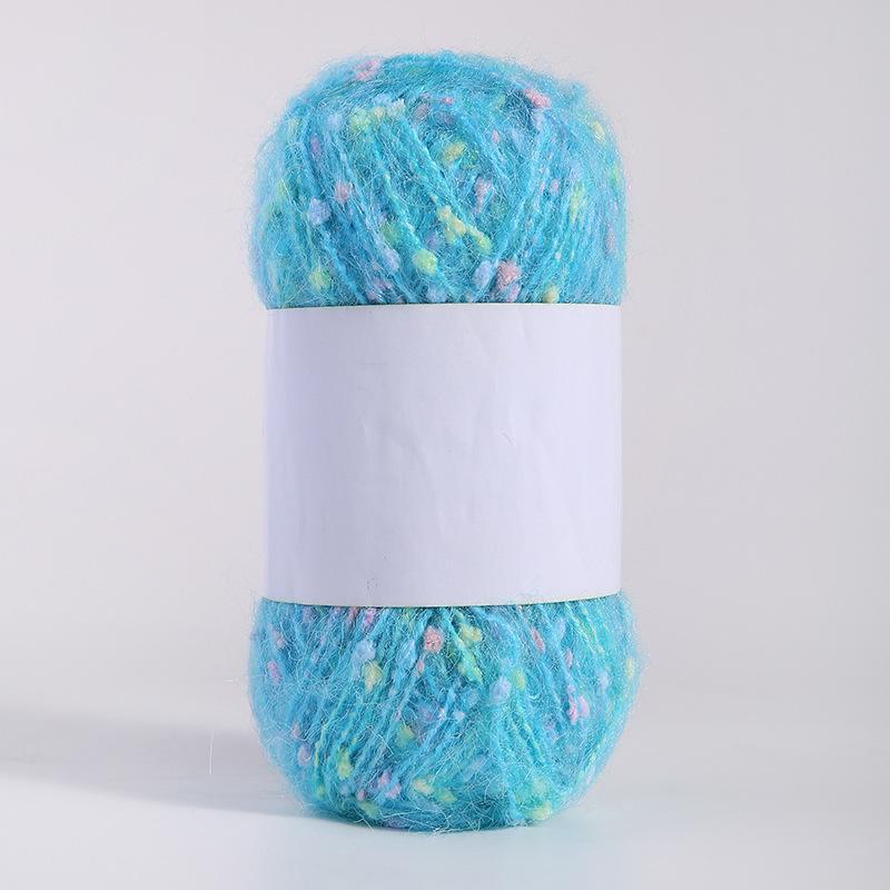 Kolorowa moherowa polarowa ręcznie tkana nić DIY do szalików, czapek, toreb, ubrań i lalek