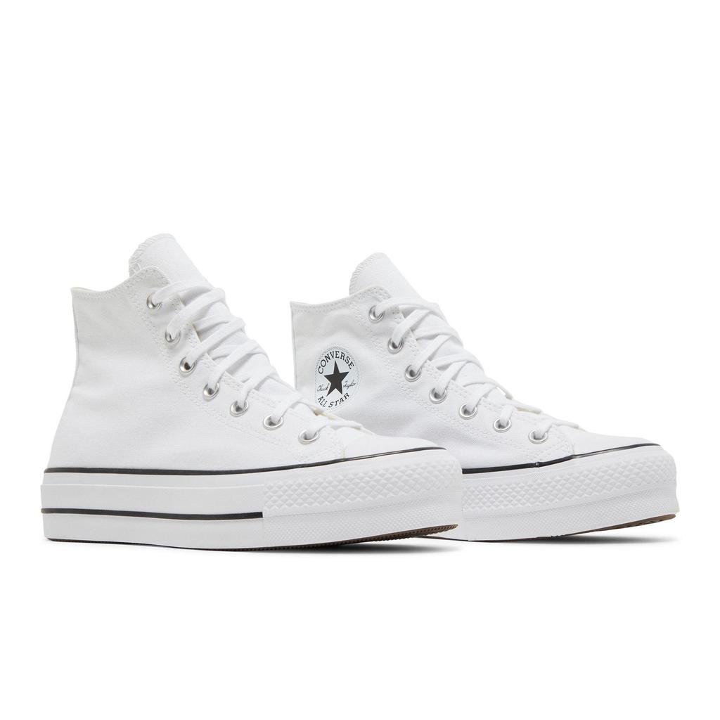 Converse All Star Platform High 'White' (women's Sizes) White / Black / White Canvas Shoes 560846C