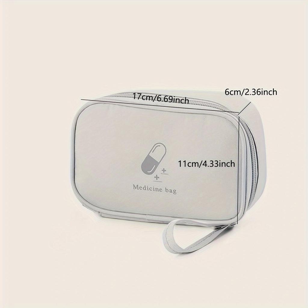 1 buc. Geantă Portabilă pentru Medicamente Kit de Prim Ajutor Kituri de Urgență Medicală Organizator Geantă pentru Depozitarea Medicamentelor Pastile pentru Călătorie în Aer Liber Casă