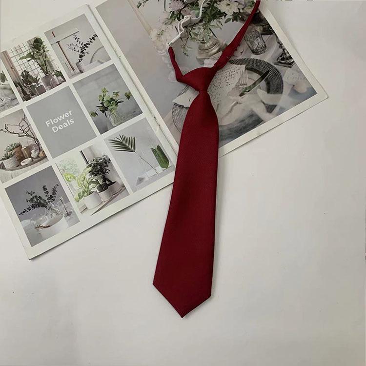 

Японская школьная форма в стиле колледжа JK галстук-бабочка воротник рубашки - Кофе вино красного