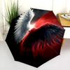 1PC Angel Vs Demon Romance Automatic Umbrella - Suitable Travel Outdoor Portable Umbrella Birthday Gift Daily Essentials