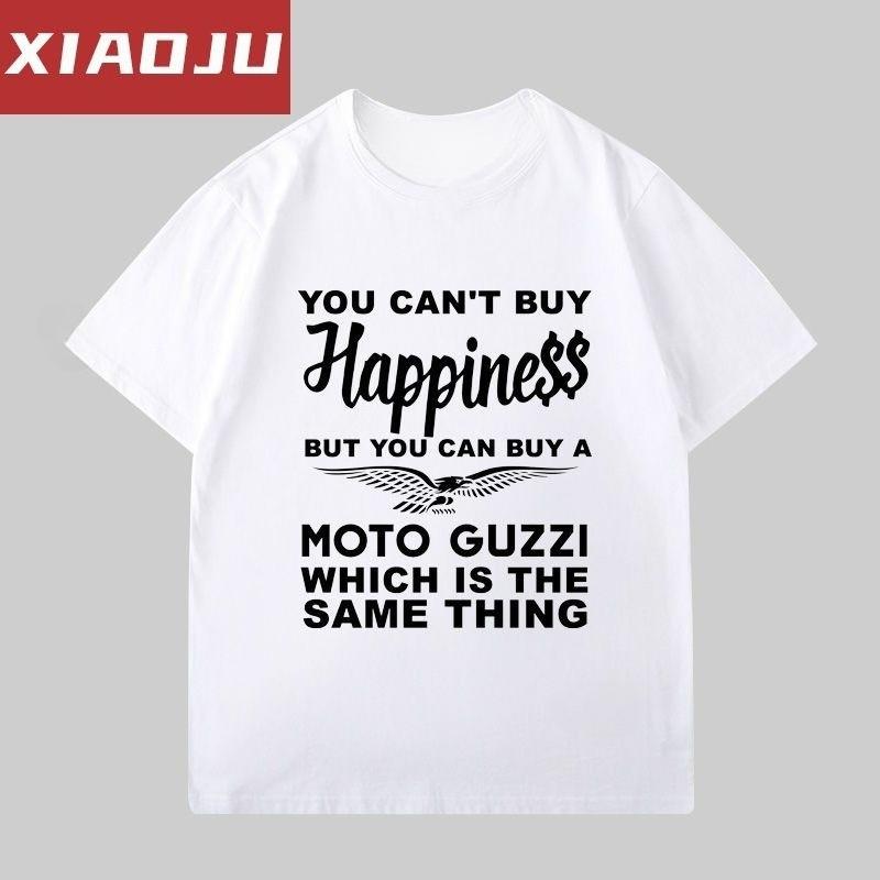 Short Sleeve T-Shirt Men's Trend Brand Personalized Fashion MOTO GUZZI Motorcycle Printed T-Shirt Men's Trend Ins Loose