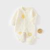 Cozy Air Cotton Baby Romper: Three-Layer Warm, Long-Sleeved Climbing Suit