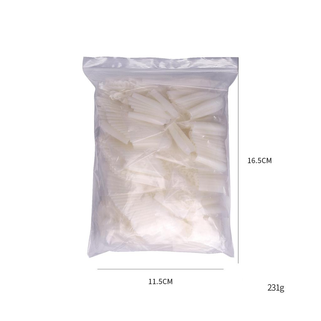 500PCS Extra Long Ballet False Nails Square White Clear XXL Press On Acrylic Nails Full Cover Fake Tips Manicure Extension Tools