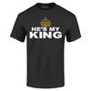 He's My King T-shirt Couples' Shirt