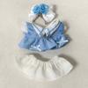 Cute Dress 10cm Cotton Doll Clothes Bow Hair Clip Doll Dress Up Set  10cm Cotton Doll