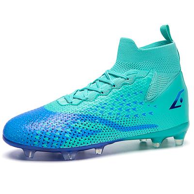 35-46 Zapatos de Fútbol para Hombre Talla Grande Clavo Largo Antideslizante/ Resistente al Desgaste TPR Corthop Artificial Exterior Zapatos de Fútbol para Niños