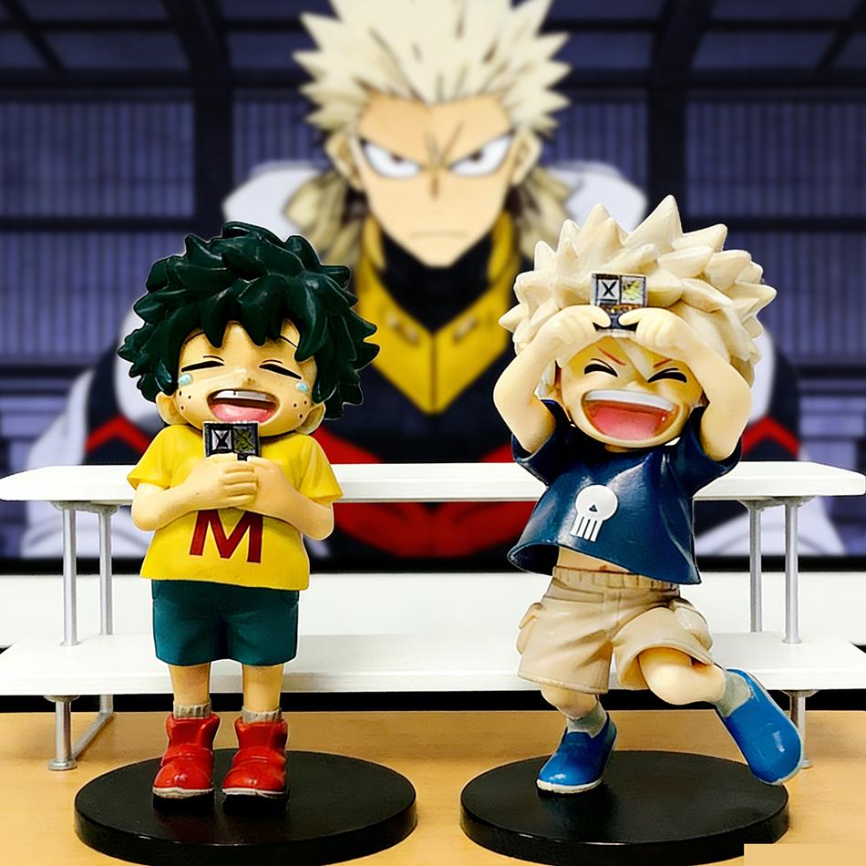 Boku no Hero Academia Gifts Anime Figure Childhood Midoriya Izuku Action Figure Cute Bakugo Katsuki Figurine PVC Collection Toys