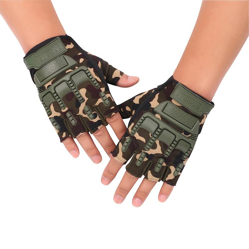 New cycling gloves outdoor sports field mountaineering non-slip men's military fans protective training half-finger tactical gloves