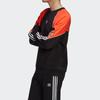 Adidas Originals Trefoil Back Trf Ab Crew Patchwork Casual Sport Pullover Sweatshirt Men Sweatshirt Black GE0807