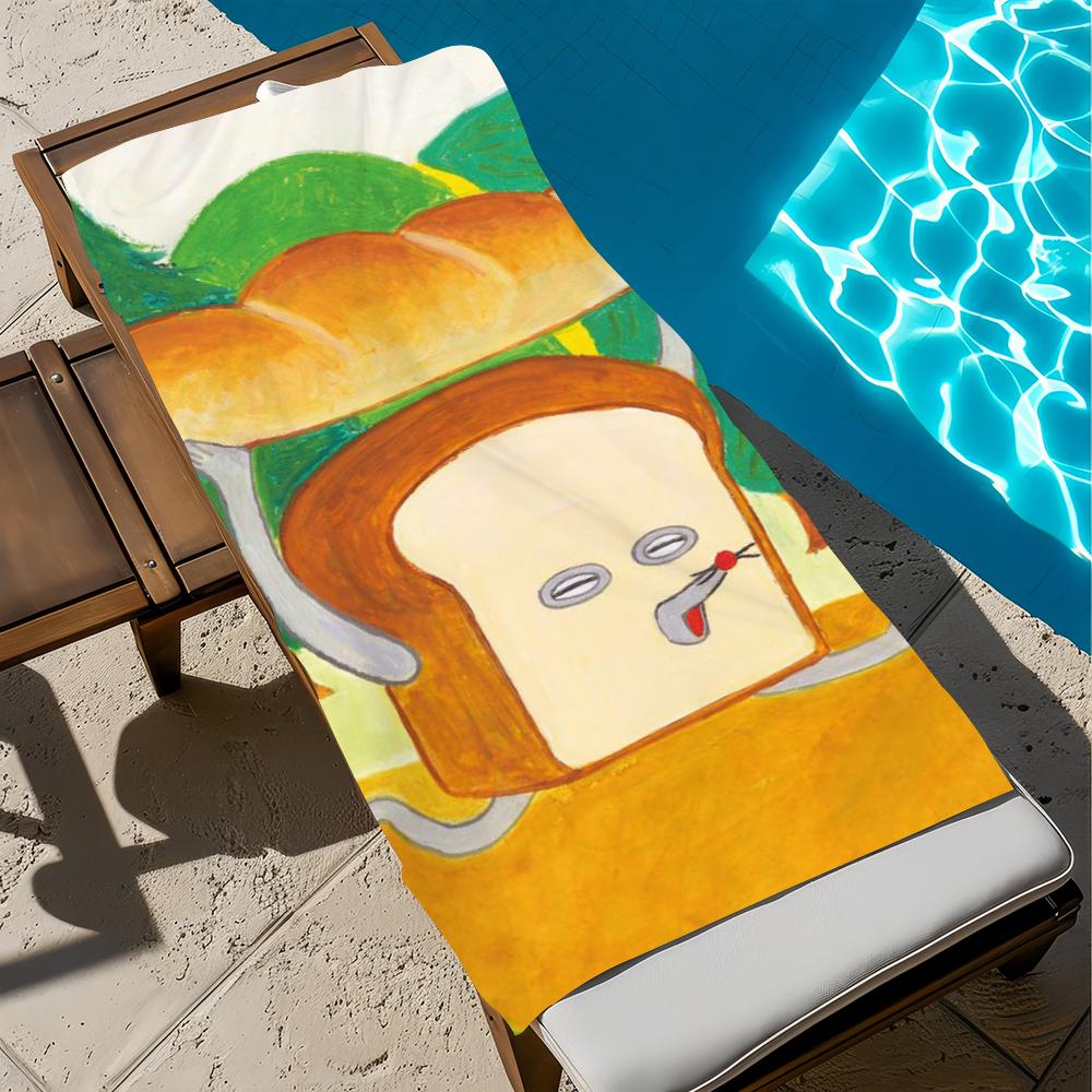 B-bread cute Towel Beach t-thief Quick Dry Soft Pool Towels Gift for Travel Gym Shower Camping sports