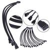 1/2/5pcs 4 Pin PWM Fan Cable 1 To 3 Ways Splitter Black Sleeved  Extension Cable Connector For Computer Case Fan CPU Cooler