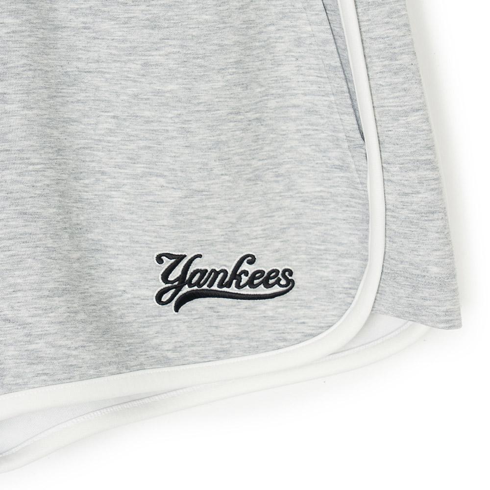 New MLB New York Yankees Casual Shorts Women's Heather Gray 3FSPV0443-50MGS