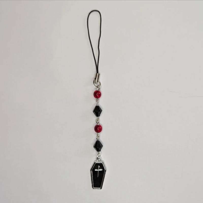 

Halloween Gothic phone charms - pumpkin {Bearies} (halloween, spooky, pastel goth, grunge, y2k) чорний