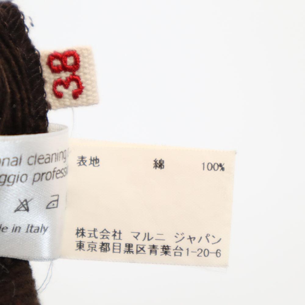 Marni Made In Italy Corduroy Pants 38 Brown Women Used