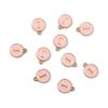 10Pcs 12x2.5mm Alphabet Double Face Charms Pendant Beads for Jewelry DIY Findings