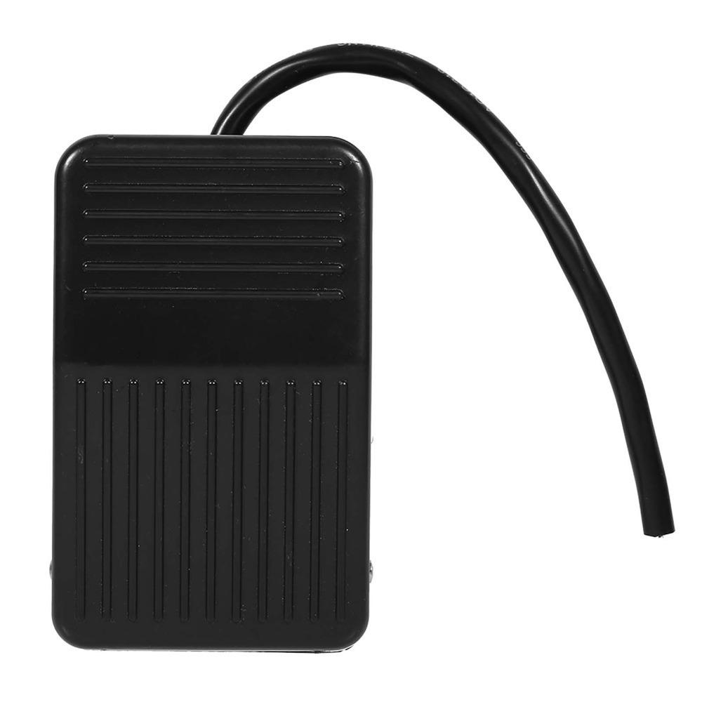 Durable Plastic Foot Pedal Switch 10A 250VAC Nonslip Electric Foot Switch Black Handsfree Industrial Foot Switch Industrial Use