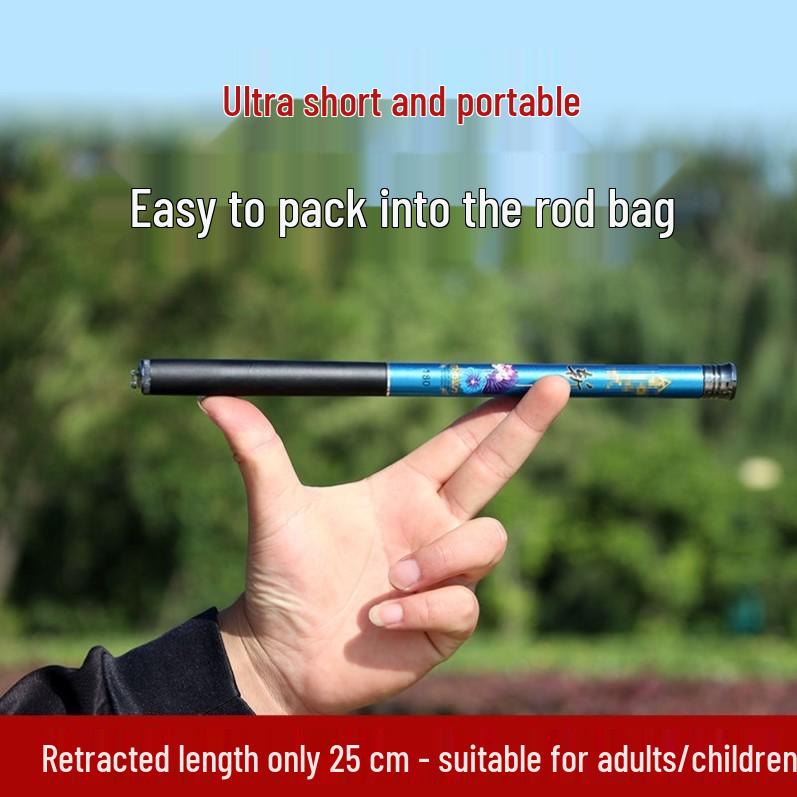 Compact Telescopic Fishing Rod - Mini Portable Fountain Pen Design
