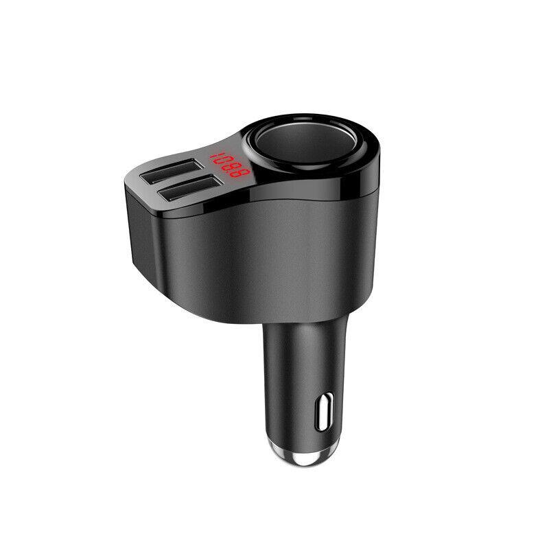 Fordonständaruttag Splitter 2-vägs USB multiladdare nätadapter