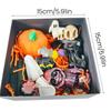 Halloween Ornament Set Stabile Halloween-Figuren Halloween-Set mit Sensenmann-Schädel-Figuren Sarg für Zuhause