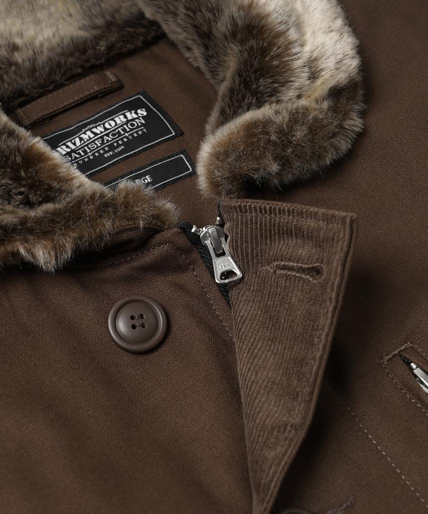 Frizmworks Edgar N-1 Deck Jacket _ Brown