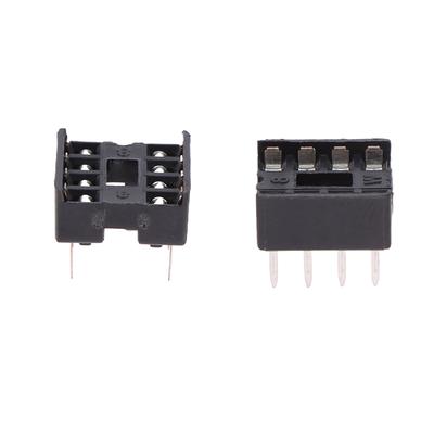 20Pcs Dip-8Pic Round Hole 8 Pins 2.54Mm Dip Dip8 Ic Sockets Adaptor Solder Type 8 Pin Chip Base Circuit Ic Connector