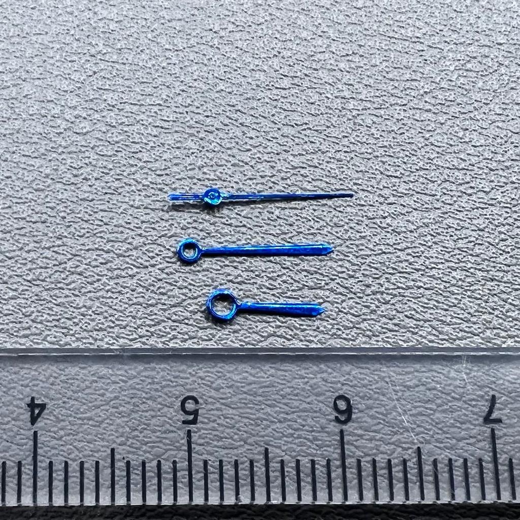 Green Luminous Sharp End Blue Watch Hands Set for NH35A NH36 Movement B41