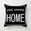 Gray White Black Letter Home Decoration Pillowcase Square  Party Sofa  Office  Cushion Cover