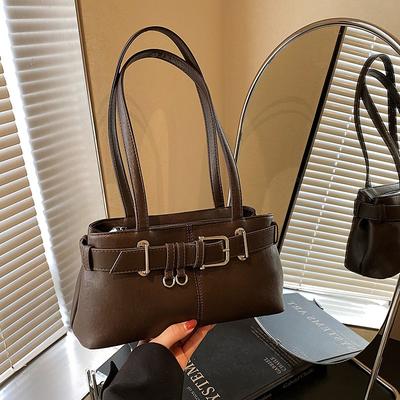 Large Capacity Bag Women's Spring and Summer Retro Fashion New Casual Shoulder Armpit Bag Fashion Work Commuter Bag
