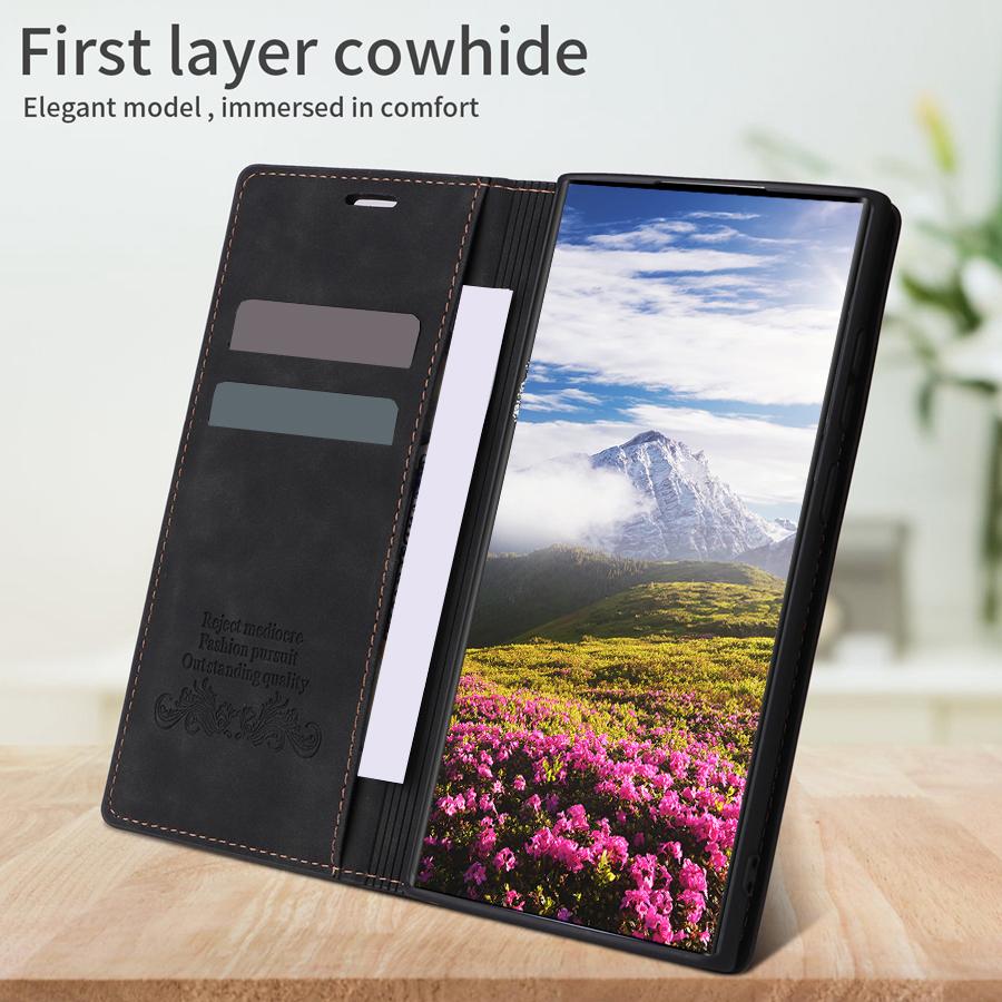 Wallet Card Slot Magnetic Flip Leather Case For Samsung Galaxy S26 Ultra S25 Plus S24 FE A06 A07 A16 A17 A26 A35 A36 A55 A56