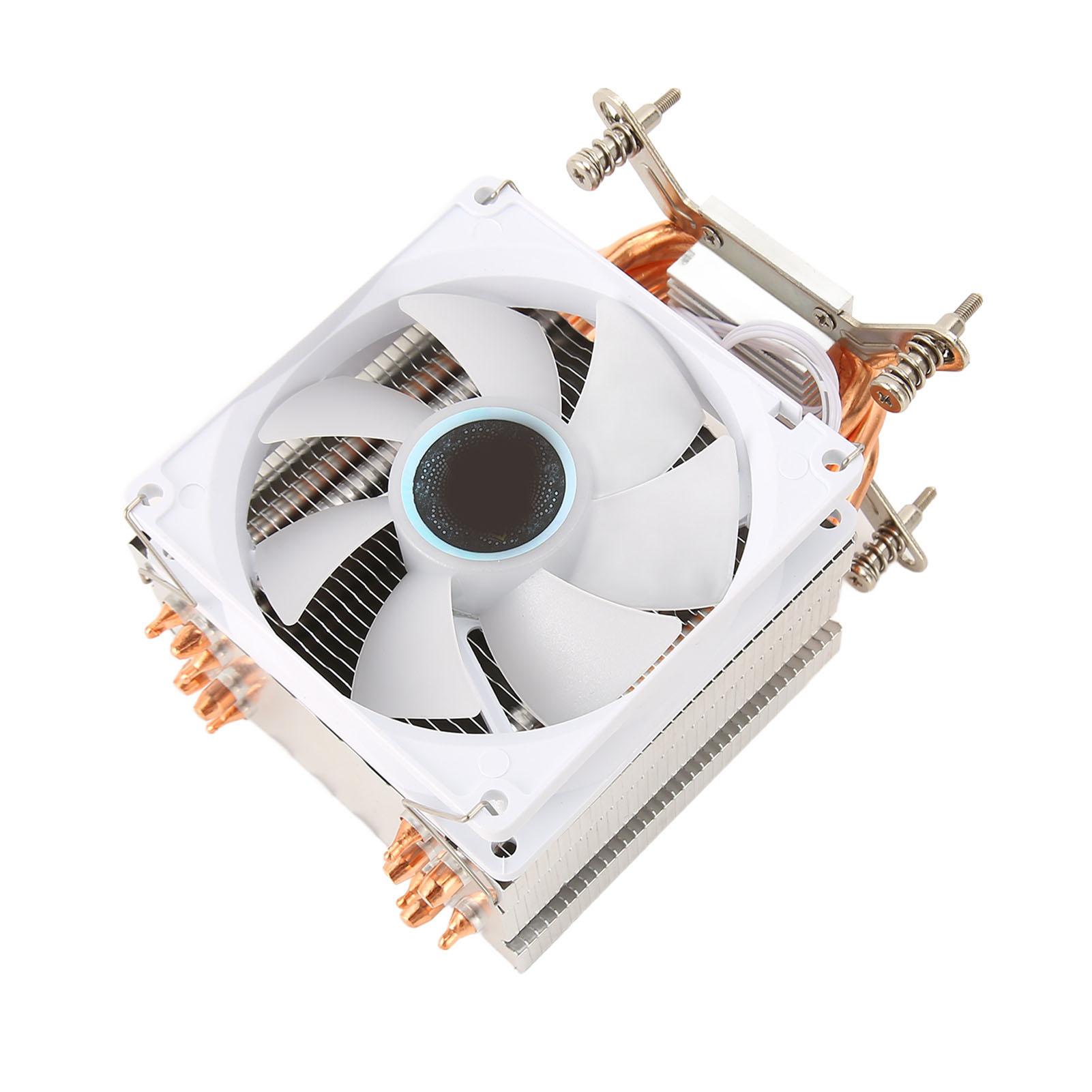 

9 см процессорный кулер 6 медных тепловых трубок красочные световые эффекты тихие 3pin компьютерные процессорные вентиляторы охлаждения