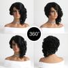 Women’s Afro Style Short Curly Wig Fashion Black Synthetic Full Cap Wig